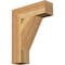 Ekena Millwork Traditional Block Rough Sawn Bracket, Western Red Cedar, 4"W x 14"D x 18"H BKT04X14X18TRA05RWR - alternate 1